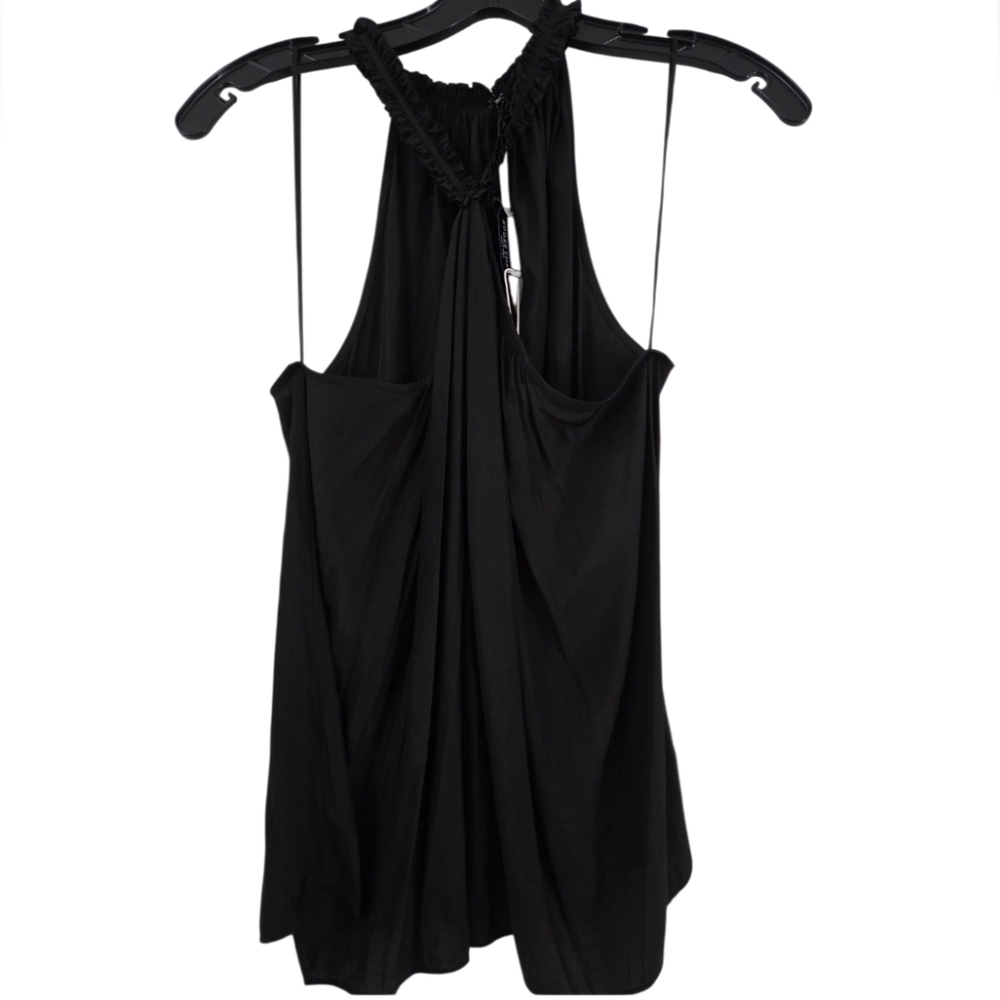 NWT Ramy Brook Black Halter Serena Top Sz M